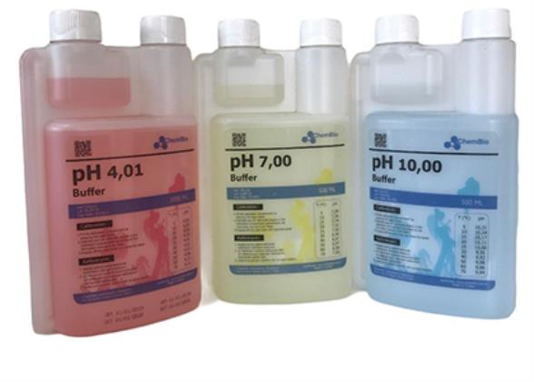 pH Metre Kalibrasyon Çözeltisi 3'lü Set - 4.01-7.0
